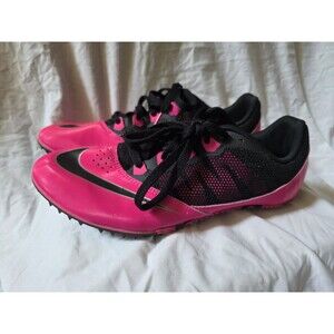 Nike Zoom Rival S Pink Black Swoosh Track Field Multi Shoe Women Size 8 Run Race